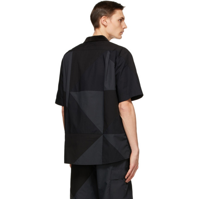 Sacai Black Hank Willis Thomas Edition Solid Mix Shirt Sacai