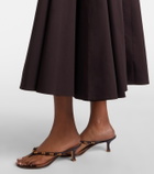 Staud Gwen cotton poplin midi dress