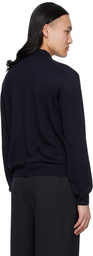 Maison Kitsuné Navy Bold Fox Head Patch Polo