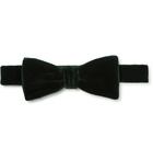 Thom Sweeney - Pre-Tied Velvet Bow Tie - Men - Green