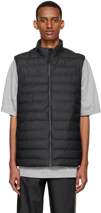Photo: RAINS Black Polyester Vest