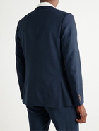 Paul Smith - Slim-Fit Double-Breasted Unstructured Virgin Wool Suit Jacket - Blue