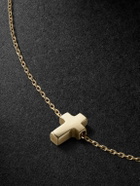 Mateo - Suspended Cross 14-Karat Gold Pendant Necklace