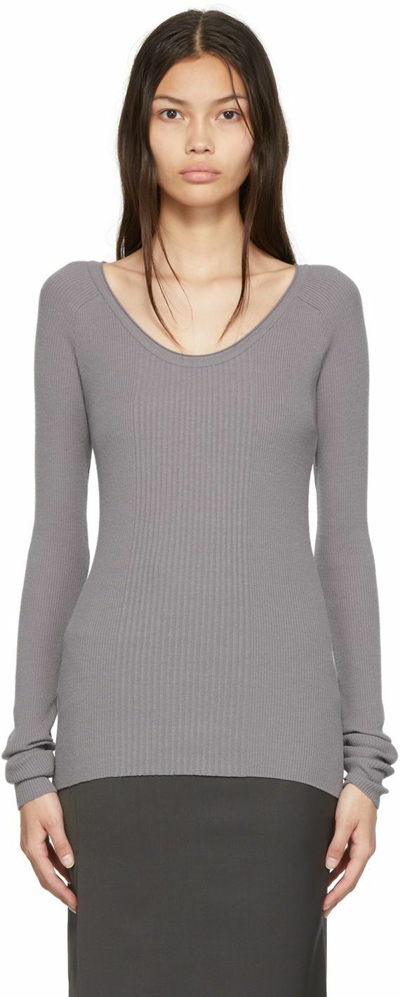 LOW CLASSIC Gray Rayon Sweater Low Classic