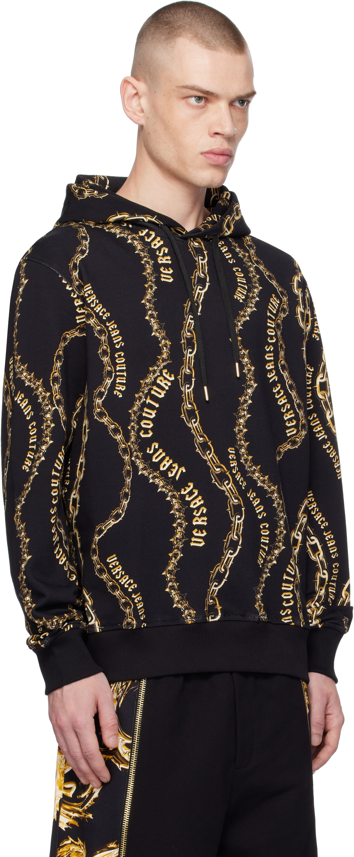 Versace Jeans Couture Black Chain Couture Hoodie