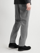 De Petrillo - Straight-Leg Pleated Wool-Flannel Trousers - Gray