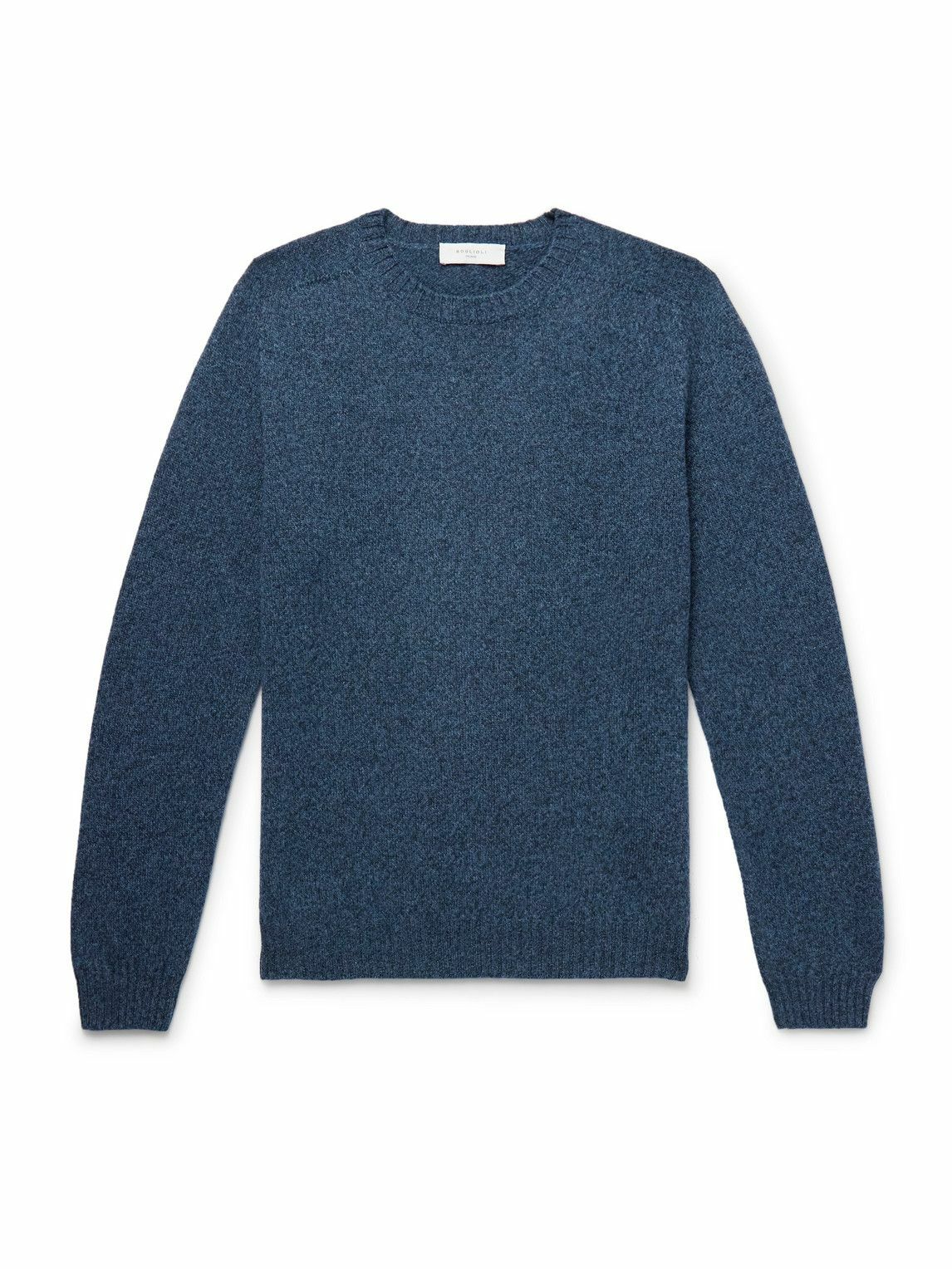 Boglioli - Wool and Cashmere-Blend Sweater - Blue