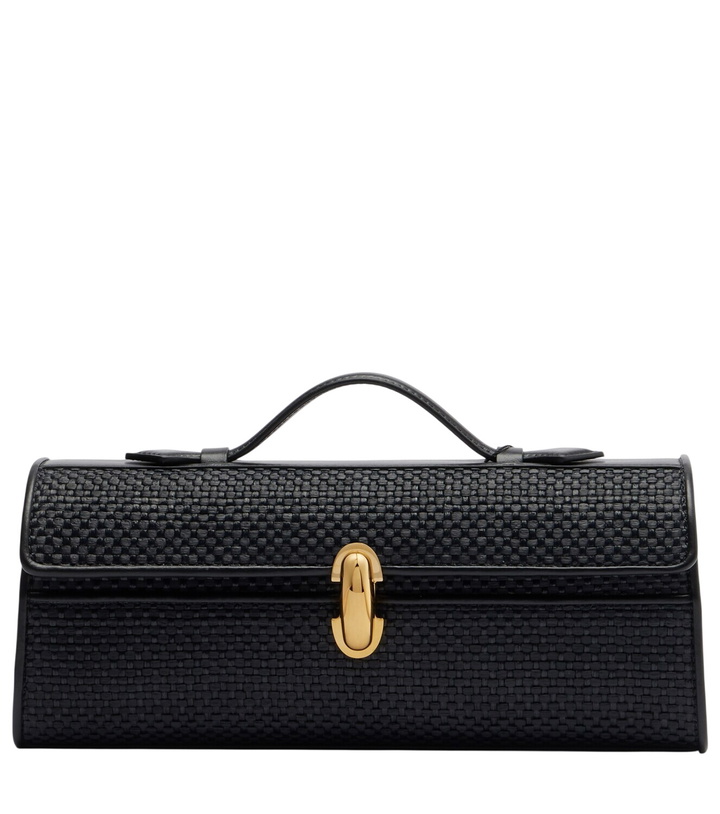 Photo: Savette Symmetry Slim raffia top-handle bag