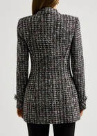 Balmain Metallic Bouclé Tweed Blazer Multicoloured 1