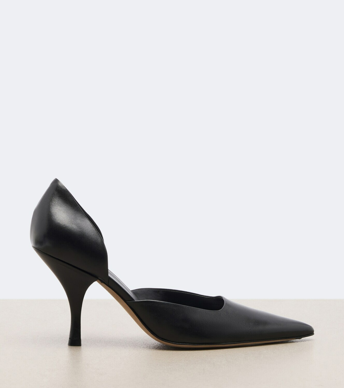 The Row Delfine leather pumps