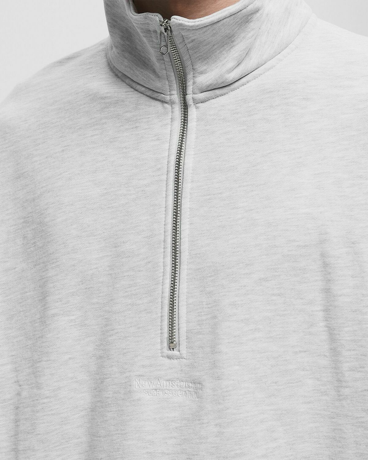 New Amsterdam LOGO HALF ZIP Grey Mens Half-Zip