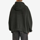 Maison Margiela Men's Numbers Jersey Hoodie in Washed Black