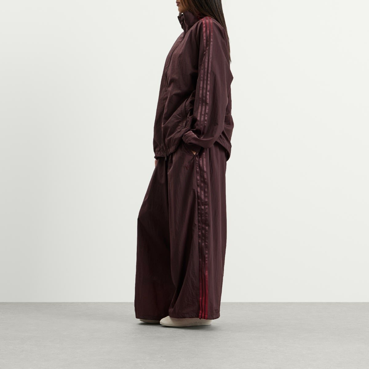 Y-3 Gradient Stripes Wide Leg Trousers in Ngtred