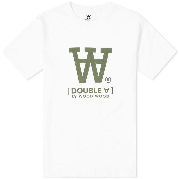 Photo: Wood Wood Men's Ace AA Logo T-Shirt in Bright White