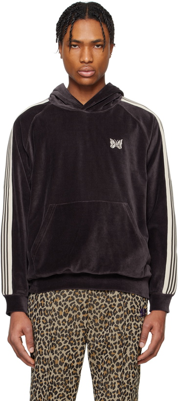 Needles Green Velour Track Hoodie Needles