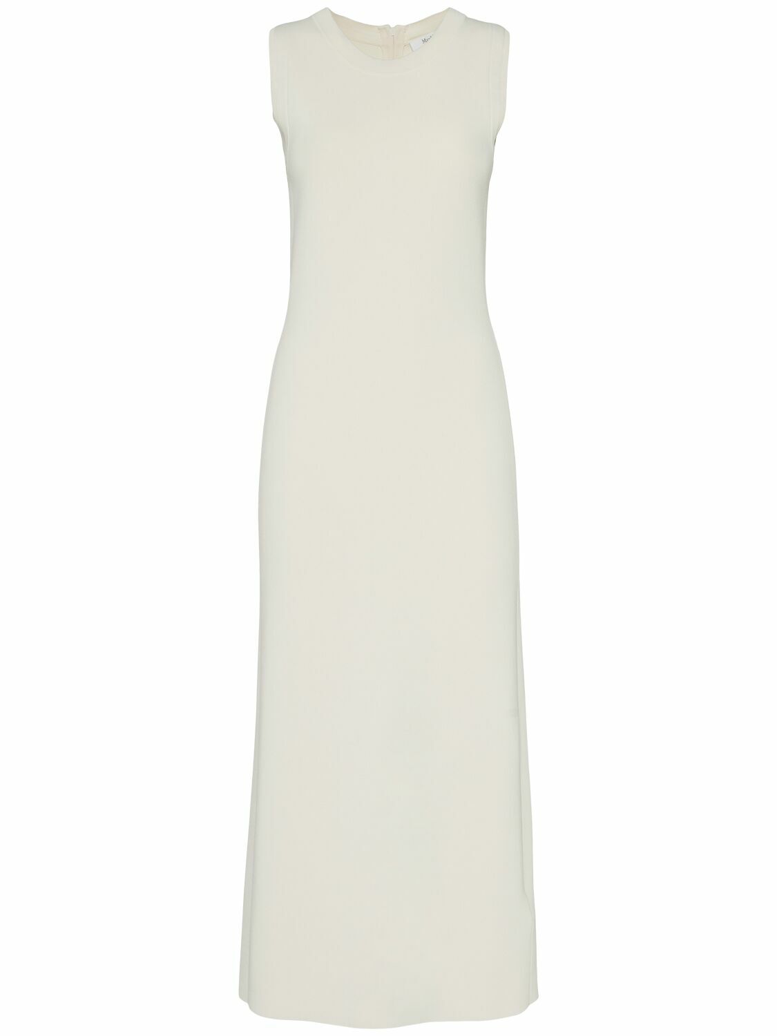 MAX MARA Visiera Sleeveless Crepe Midi Dress Max Mara