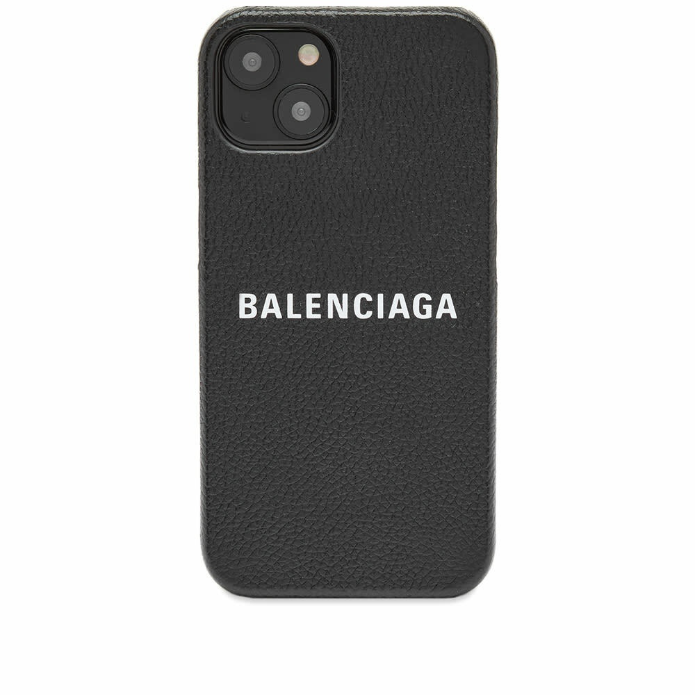 søsyge Vag kalk Balenciaga Men's Logo iPhone 13 Case in Black/White Balenciaga