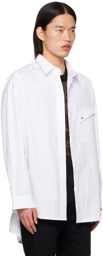 Mugler White Oversized Shirt