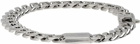 Giorgio Armani Silver Curb Chain Bracelet
