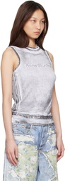 Acne Studios Black & White Layered Logo Tank Top