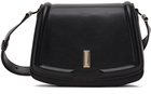 BOSS Black Leather Saddle Bag