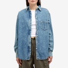 Good American Women's Denim Uniform Shirt in Indigo