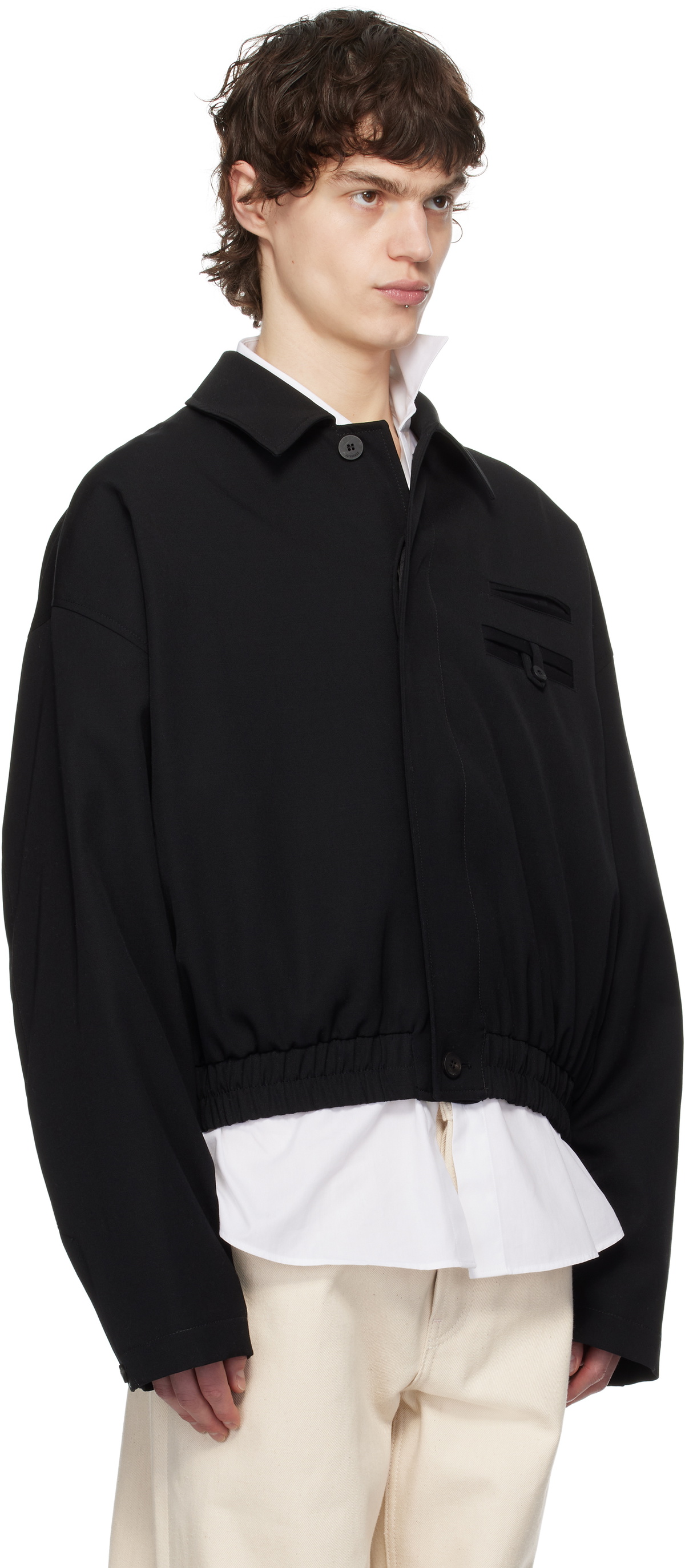 JACQUEMUS Black La Croisière 'The Melao' Jacket Jacquemus