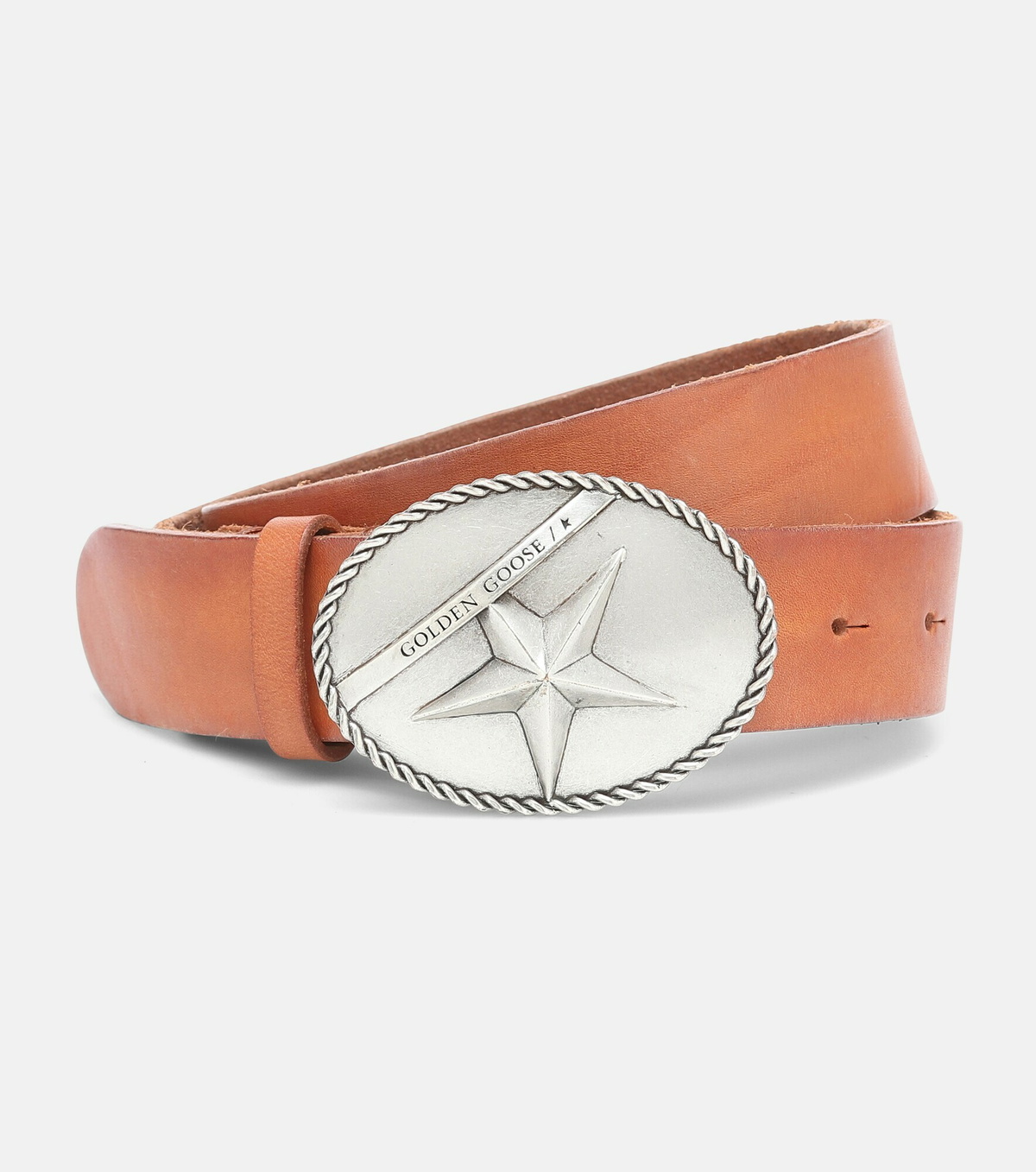 Golden Goose - Star Buckle leather belt
