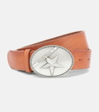 Golden Goose - Star Buckle leather belt