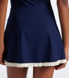 Karla Colletto Ruffled jersey miniskirt