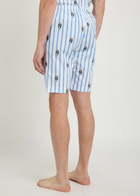 Polo Ralph Lauren Striped Polo-bear Cotton-poplin Sleep Shorts Blue