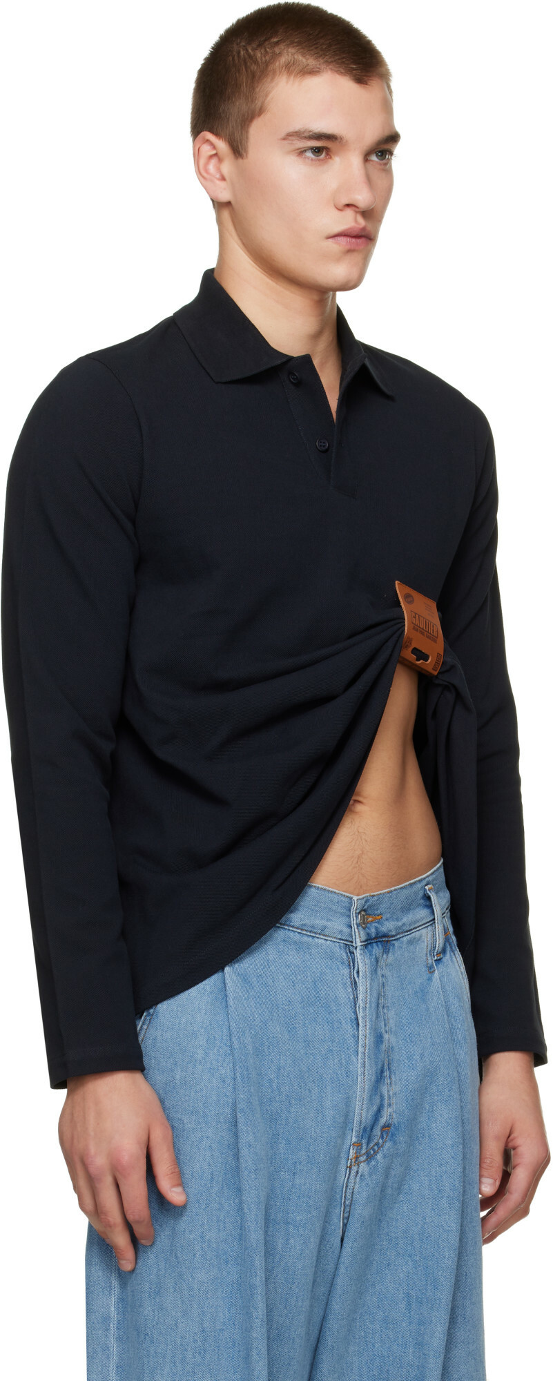 Jean Paul Gaultier Navy 'The Label' Polo