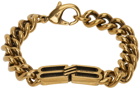 Balenciaga Gold BB Icon Bracelet