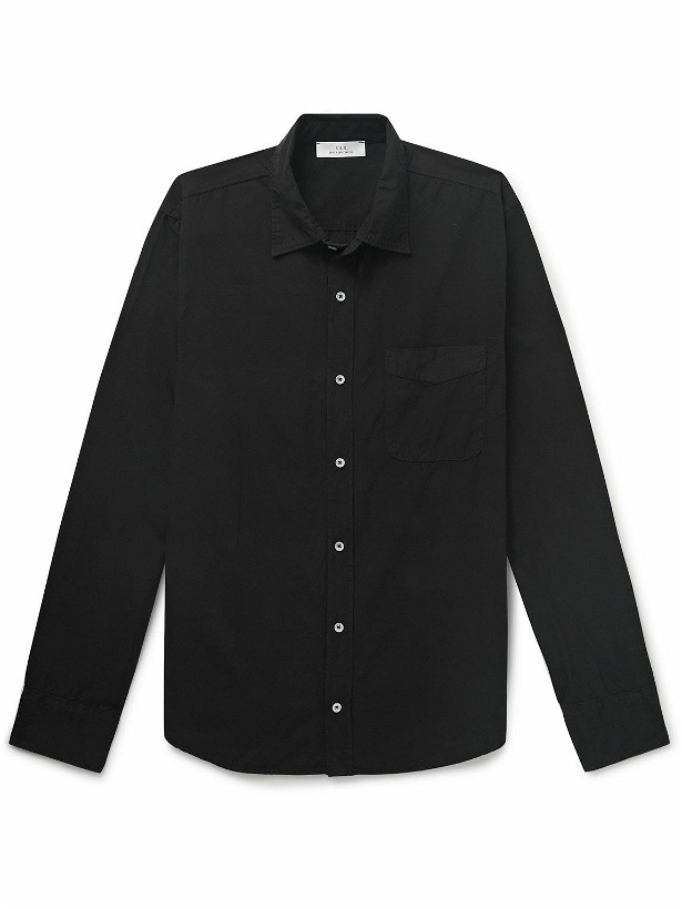 Photo: Save Khaki United - Standard Garment-Dyed Cotton-Poplin Shirt - Black