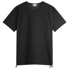 Alexander McQueen Men's Pinstripe Back Hybrid T-Shirt in Black