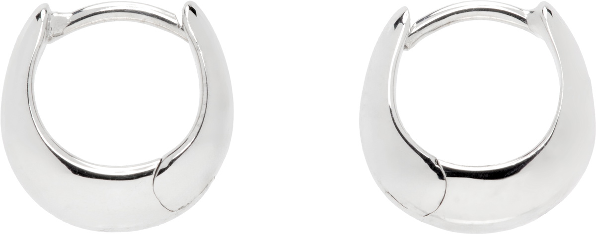 TOMWOOD ICE Huggies ピアス Silver Free Tom Wood Silver Ice Huggies Earrings Tom Wood