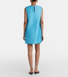 Alémais x MLAK Lenny printed linen-blend minidress
