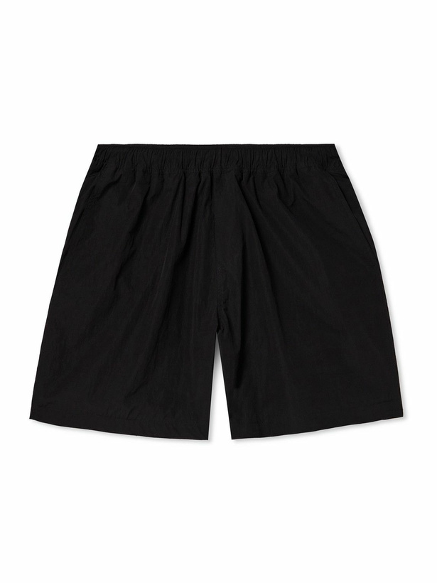 Photo: SSAM - Wide-Leg Tech-Shell Shorts - Black