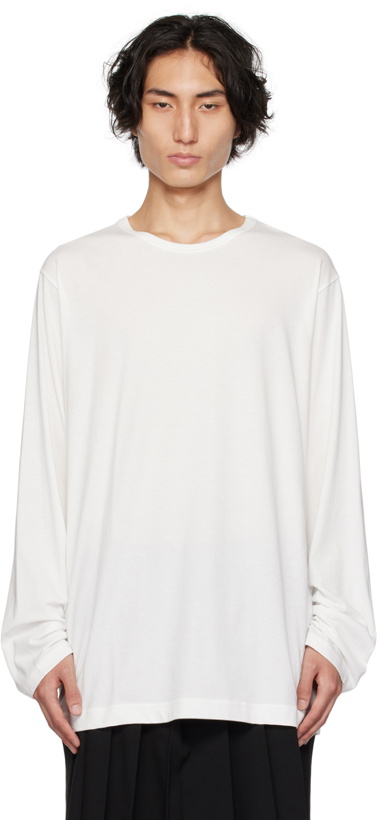 Photo: Yohji Yamamoto Off-White Ultima Regular Long Sleeve T-Shirt