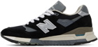 New Balance Black Made in USA 998 Sneakers