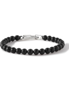 Montblanc - Onyx and Stainless Steel Beaded Bracelet - Black