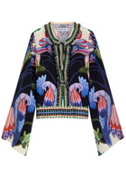 Lug Von Siga Tess Floral-printed Satin Blouse Multicoloured