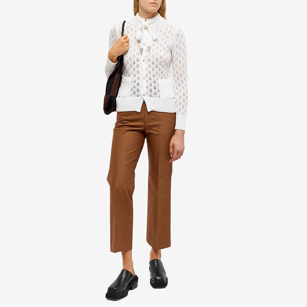 Toga Pulla Women's Lace Knitted Cardigan in White Toga Pulla