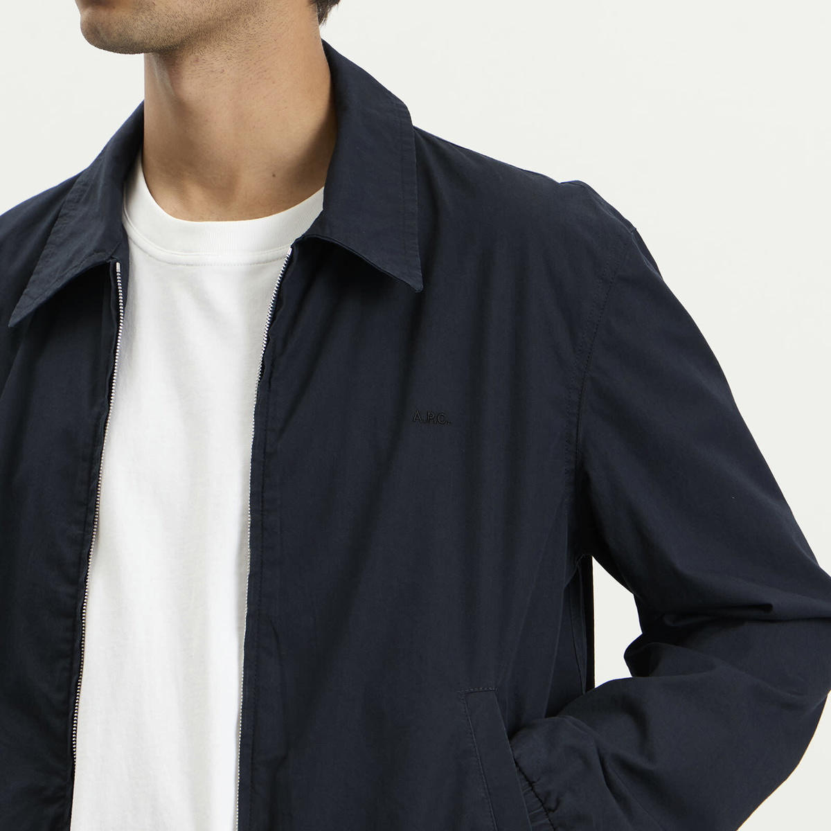 A.P.C. Men's Alexis Blouson Jacket in Dark Navy