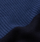 Hugo Boss - Panelled Wool Sweater - Blue