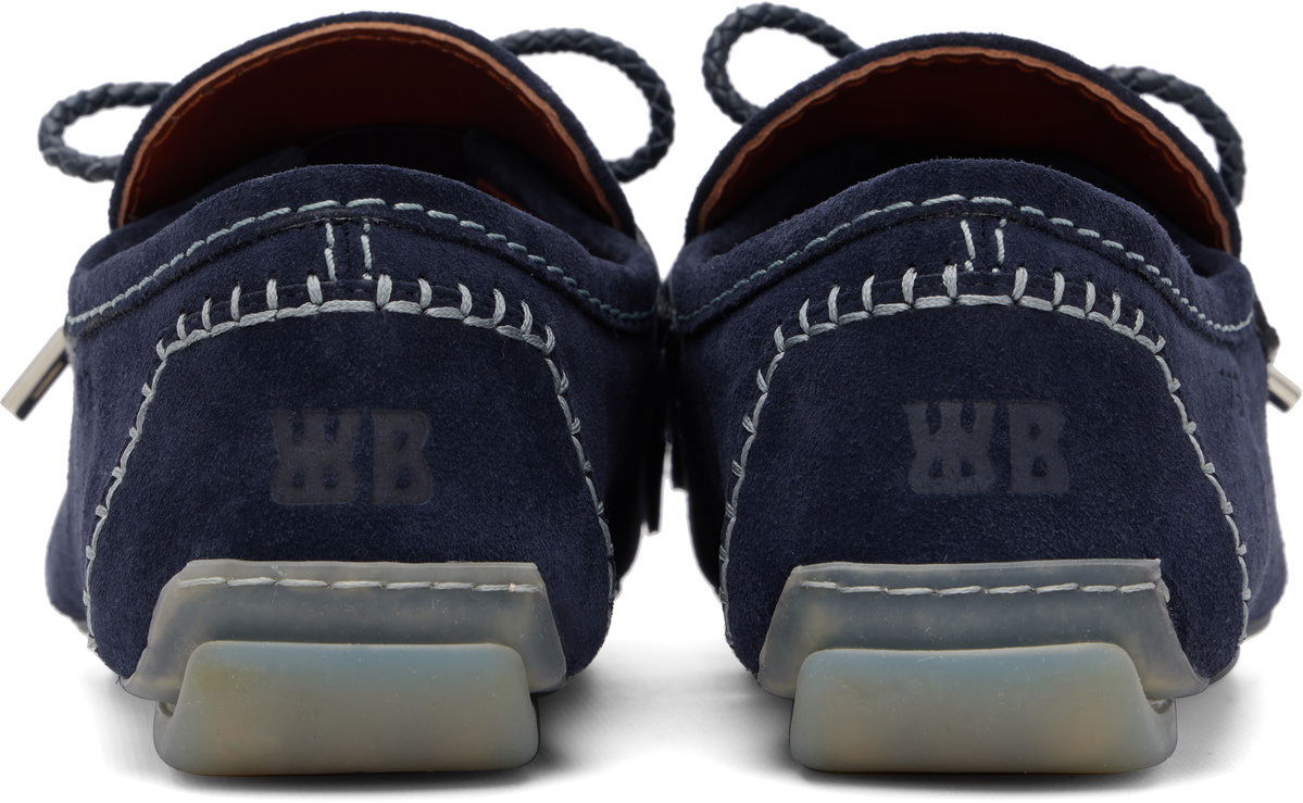 Wales Bonner Navy Montego Tasseled Loafers
