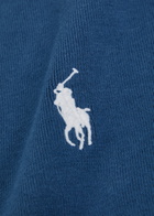 Polo Ralph Lauren Logo-embroidered Cotton Scarf - Blue - One Size