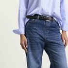 Studio Nicholson Women's Denjo Wide Leg Jeans in Worn Wash Indigo