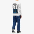 Reception Men's Holy Cotton Long Sleeve T-Shirt in White