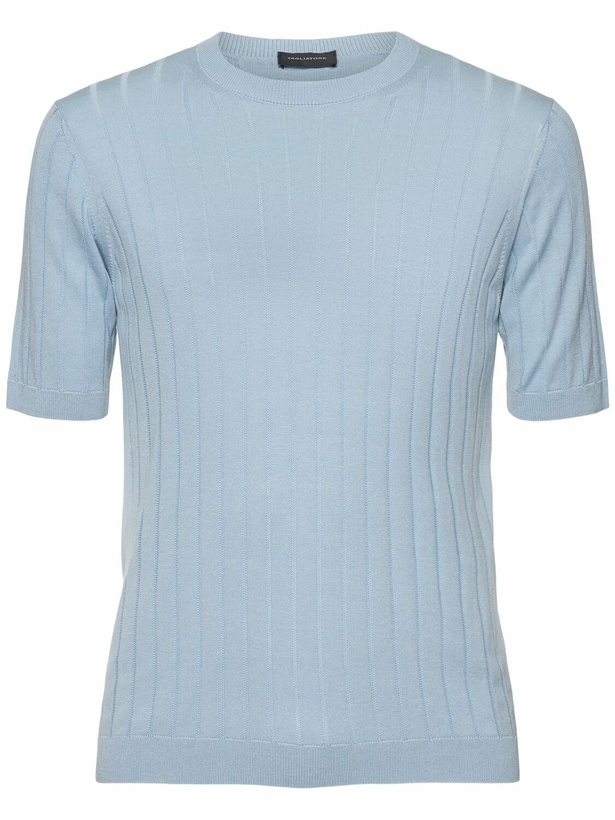 Photo: TAGLIATORE Roden Silk Knit Crewneck Sweater